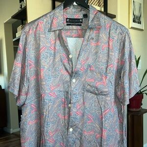 Paisley button down shirt